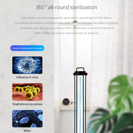 Lampa UV-C cu Ozon, telecomanda si temporizator, otel inoxidabil, 60W - 120 mp