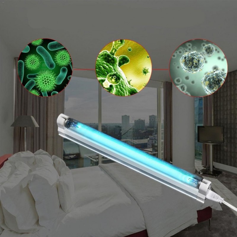 Lampa UVC bactericida cu ozon, 8W, suprafata sterilizata pana la 10 mp, fixare perete