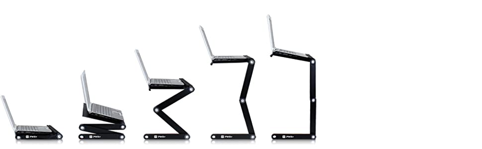 Masa portabila pentru laptop Omnible Gadget Cool® multifunctionala, reglabila in multiple pozitii, pliabila