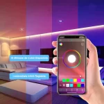 Banda LED Color RGB, 10 m, Bluetooth Control App, telecomanda 44 taste, sincronizare muzicala, 16 milioane de culori, SMD 5050
