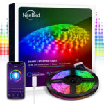 Banda LED RGB Smart NiteBird SL1 WiFi USB, 2.8 metri, sincronizare cu muzica