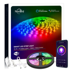 Banda LED RGB Smart NiteBird SL3 WiFi, 10 metri, 16W, sincronizare cu muzica
