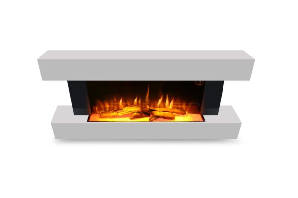 Semineu Electric Luxe Fire 3D cu Sunet busteni, Smart WIFI, 132 cm, 7 teme de culoare, Functie incalzire, Telecomanda, Timer, 1000W/ 2000W