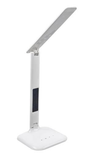 Lampa LED pentru birou cu display LCD 55 lm, 5W, 3 moduri iluminare, intensitate reglabila, termometru