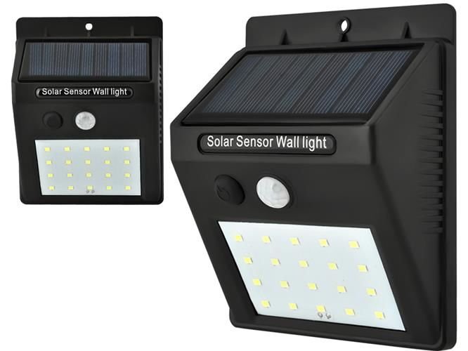 Lampa solara 20 LED uri senzor de miscare senzor lumina 8