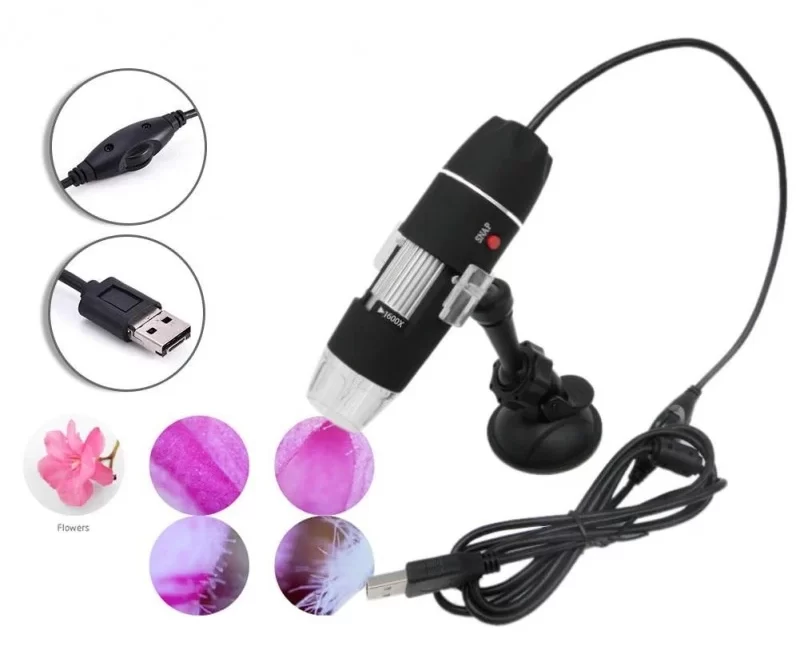 Microscop digital portabil 1600X USB foto video 8 LED uri luminozitate reglabila 43 e1659549745224