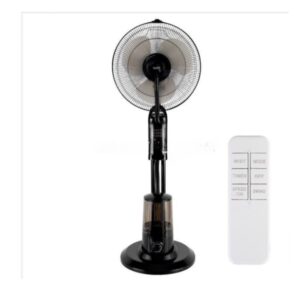 Ventilator cu umidificare Home 75 W, cu oscilare, Telecomanda, Ecran LED, 3 moduri, diametru 40 cm