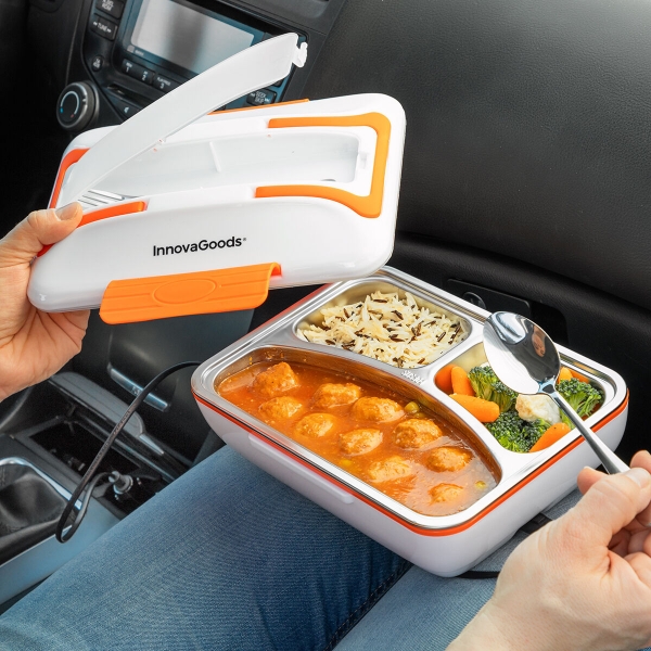 Caserola electrica Lunch box pentru masini Pro Bentau Innovagoods, capacitate 1l, 50
