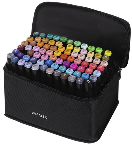 Double-sided markers/markers - set of 80 pcs