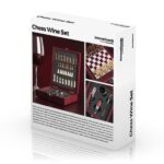 Set accesorii vin, cutie 37 piese cu tabla sah, InnovaGoods