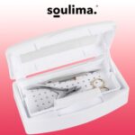 Dispozitiv pentru sterilizare instrumente cosmetice Soulima cu filtru, 22.5 x 6.5 x 12.5 cm, alb