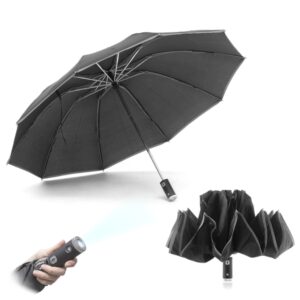 Umbrela Pliabila Reversibila Cu Led Folbrella Innovagoods