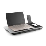 Masuta Portabila pentru Laptop cu Perna XL Deskion InnovaGoods, cu suport pentru telefon, 57 x 30 cm