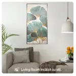 Panou Radiant Ceramic cu Infrarosu ArtHeat, Tip Tablou, Model Flowers, Smart WiFi, 120 x 60 cm, Telecomanda, Termostat, 500 W
